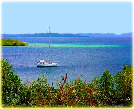 Playa Istmito - view from Bocas Seaview Condos, Bocas del Toro, Panama